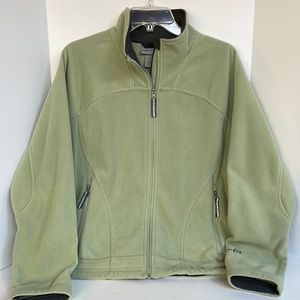 Free Country mock neck zip front fleece jacket size Large